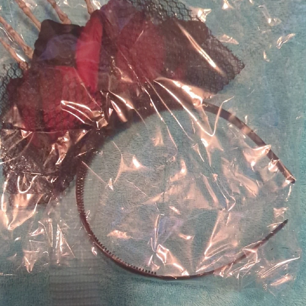 Skeleton Hand In A Rose Headband NWT